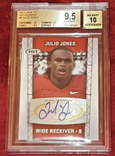JULIO JONES ROOKIE RC 2011 SAGE HIT 8 ROOKIE AUTO FALCONS BGS 9.5 W AUTOGRAPH🔥