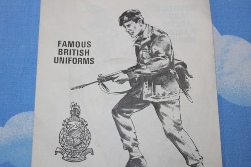 VINTAGE PALITOY ACTION MAN Famous British Uniforms Royal Marines Sheet CB306e - Picture 2 of 5