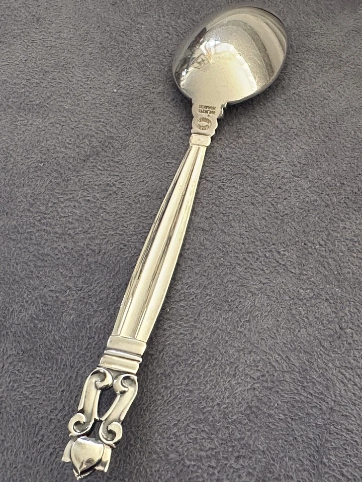 Georg Jensen ACORN Sterling Mocha Spoon - Image 3 of 4