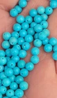 SUPER FINE Genuine Sleeping Beauty 4.75 - 5 mm  Round Beads 8 Pcs New Old Stck