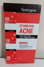 Neutrogena Stubborn Acne 72 Ultra-Thin Blemish Patches Hydrocolloid