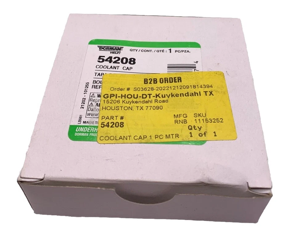 92-11 CROWN VICTORIA 16 psi 100 kPa TAPA DEPÓSITO REFRIGERANTE 54208 Foto 2 de 2