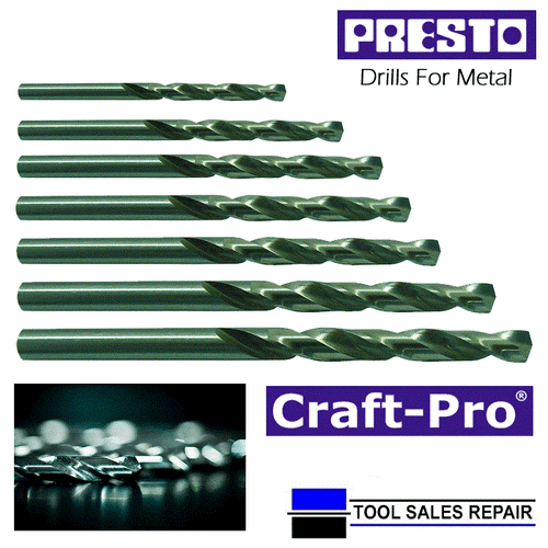 Presto Sheffield HSS Drill Bits Craft Pro Flute Ground Split
