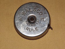 VINTAGE WALSCO  MADE IN USA 6 FT TAPE MEASURE