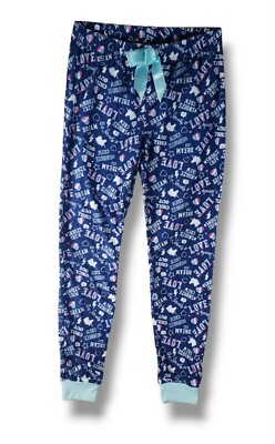 Sleep On It Girls Jogger Pajama Lounge Pants Love Dream Size L 14 16