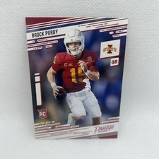 Brock Purdy 2022 Chronicles Draft Picks Prestige Pink Foil Rookie Card RC #25