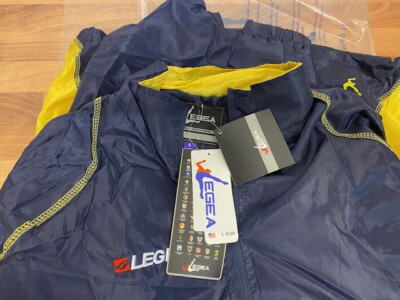Legea Herren Regenjacke navy-gelb / neu