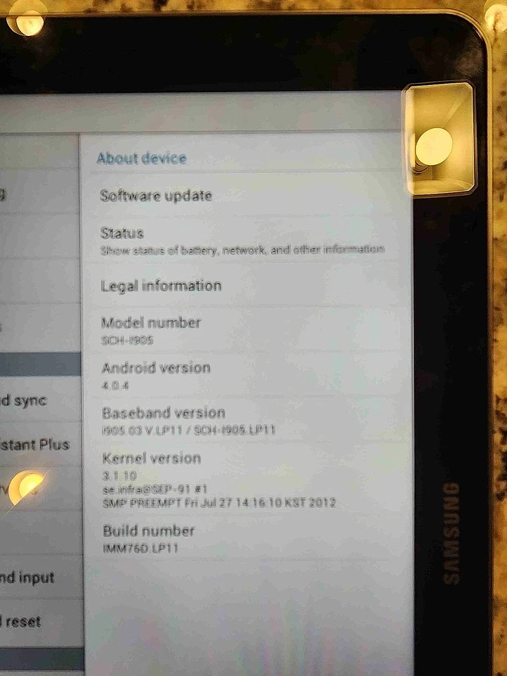 Samsung Galaxy Tab 2 SCH-I905 10.1 Inch Totuchscreen 4G LTE Tablet Verizon 32GB - Image 2 of 4