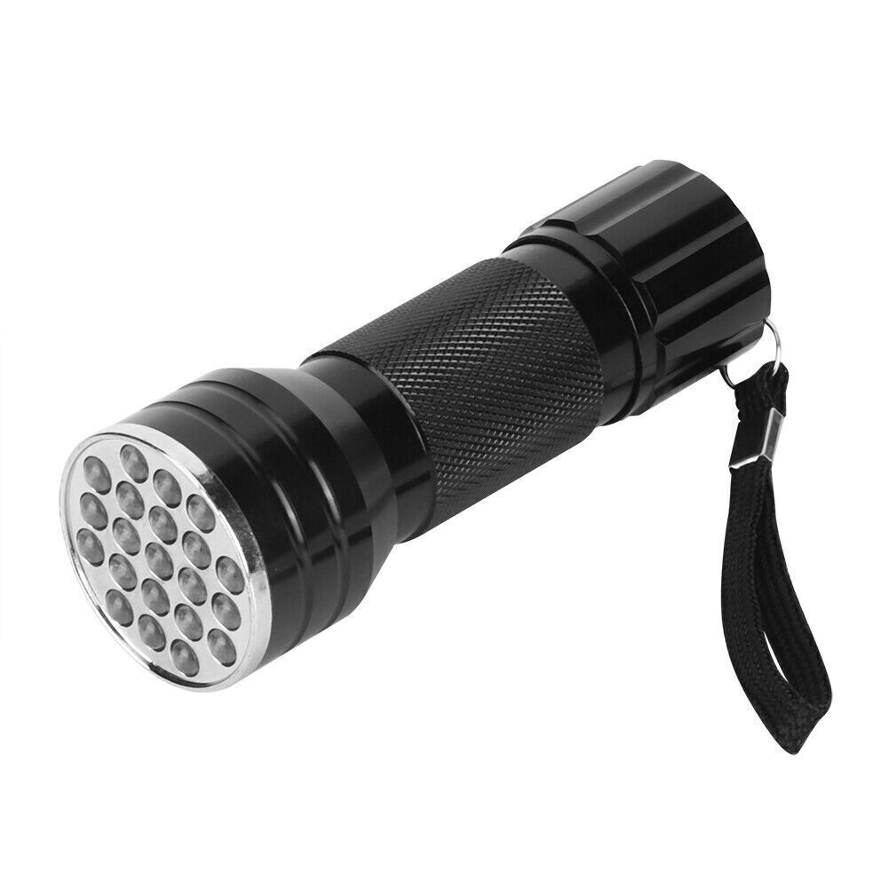 UV 21 LED Mini Flashlight Aluminum Alloy Scorpion Pet Torch Light