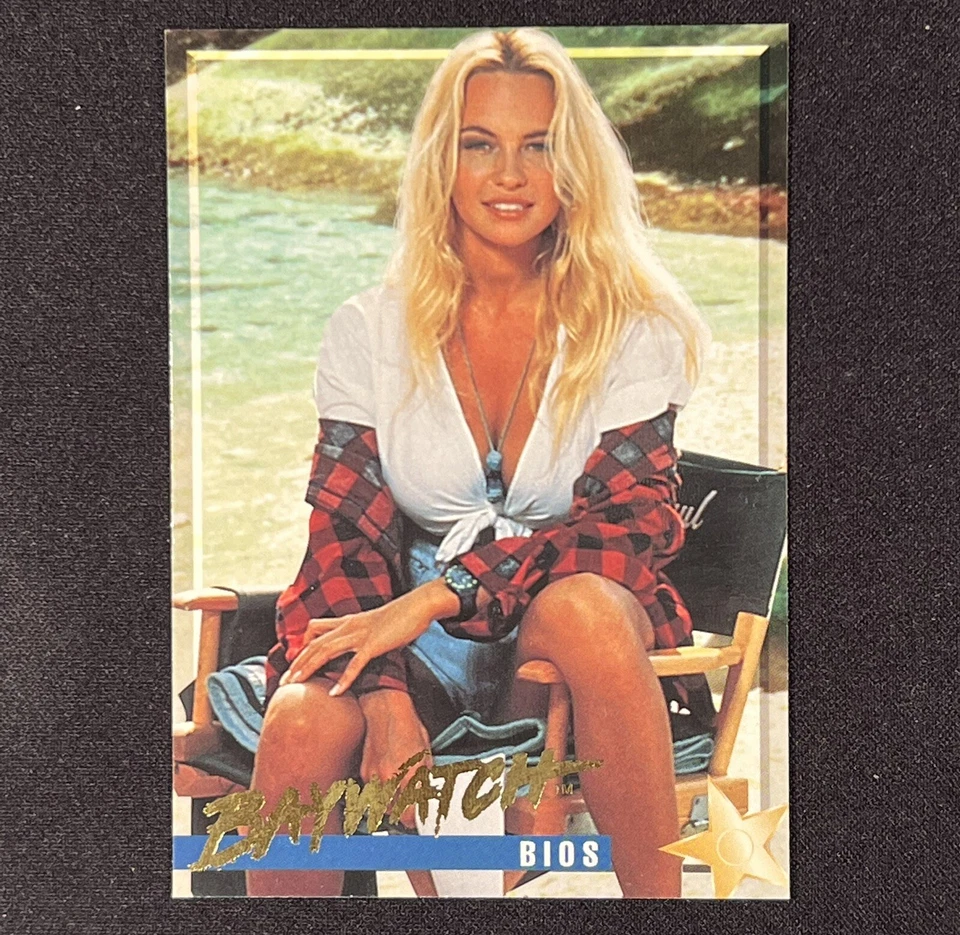 PAMELA ANDERSON 1995 Baywatch Sports Time TV Series Trading Card #18 PSA - Image 3 of 4