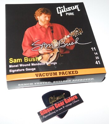 Gibson Sam Bush Mandolin Strings 11/41 Signature Gauge Guitar Parts ...