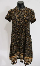 J for Justify Women's Short Sleeve Printed Dress CG2 Multicolor Large NWT