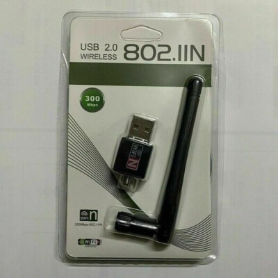 300 Mbps Wireless USB WiFi Network Adapter LAN Card w/Antenna 802.11N For PC c