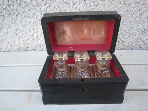 Napoleon III Travel Liqueur Box Set / Perfume Bottle - Picture 4 of 17