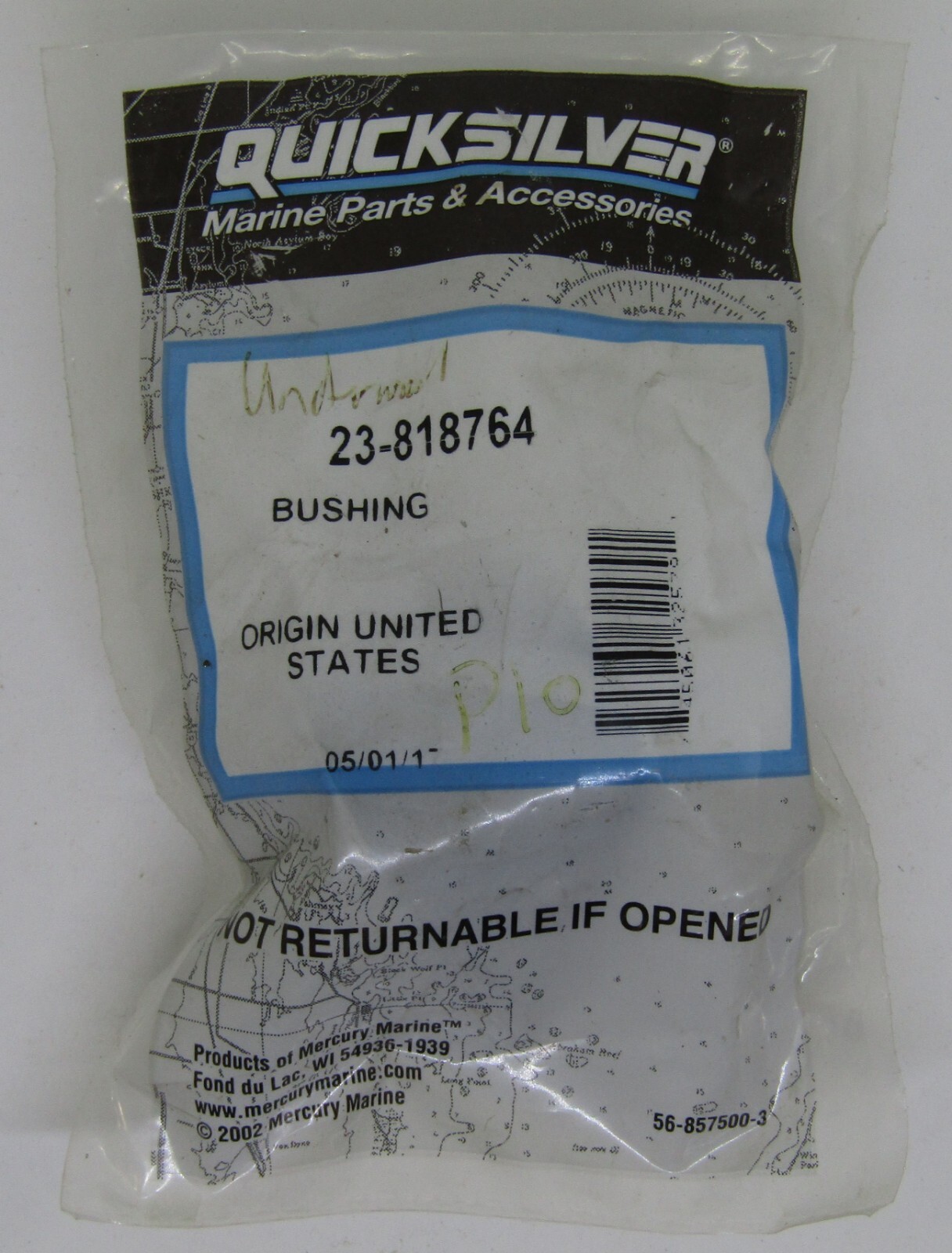 New Quicksilver Mercury Marine Boat OEM Bushing Part No. 23-818764 