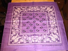 BANDANNA HANDKERCHIEF LAVENDER SET OF 3