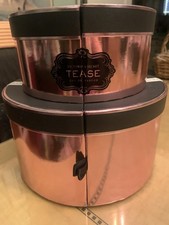 VINTAGE Victoria's Secret TEASE Eau De Parfum Hat Box 4 Pc Gift Set NEW