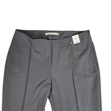 Abercrombie Fitch Sloane Tailored Cropped Pants Gray Side Zip 27 4R NEW