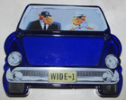 Vintage Joe Camel Cigarette Car Shaped 2-sided Glass Cobalt Blue Ashtray Wide 1 — photo 1