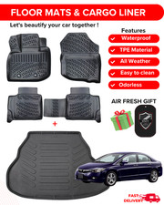 Juego completo de alfombrillas de coche forros para Honda City 2009-2013 3D TPE para todo tipo de clima