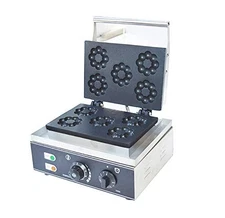 HayWHNKN Commercial Non-stick Doughnut Donut Maker Machine 5pc Flower 110V 1500W