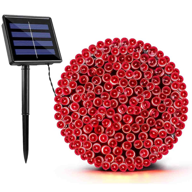 100 LED Solar String Lights, Solar Christmas Lights, with 8 Lighting Modes