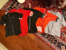 Lot of 5 Giordana Cycling Jerseys Size Large