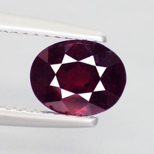 1.83 Cts EYE POPPING OVAL 7 x 6 mm 100 NATURAL TANZANIA PINK RHODOLITE GARNET
