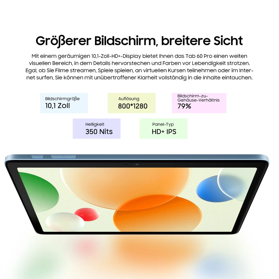 Blackview Tab 60 Pro 24GB+128GB Tablet 10 Zoll 4G Dual SIM Octa Core Widevine L1 - Bild 3 von 4