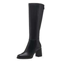 Tamaris Damen Stiefel Synthetik Schwarz 36 Eu, Long Boots, Schuhe