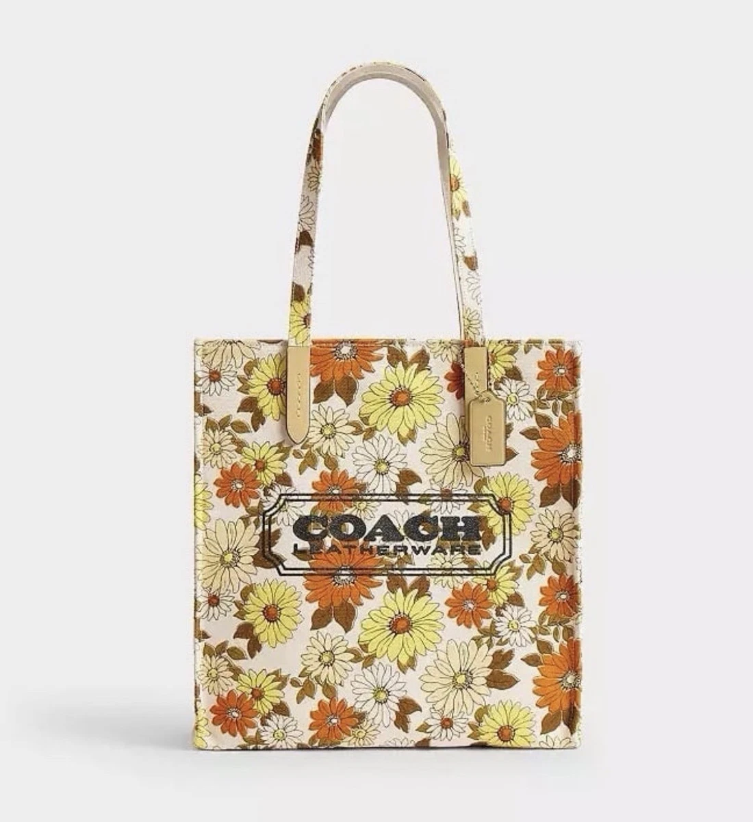 バッグ COACH Tote bag sunflower sea summer gold Coach Sunflower In Women's Bags & Handbags for sale | eBay