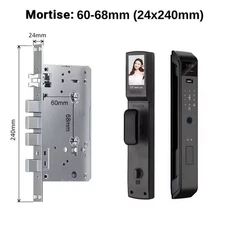 Smart Home Door Locker Keyless Entry Door Lock with App Control for Front Door