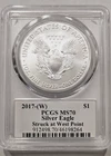 2017 W Silver Eagle Struck at West Point Thomas D. Rogers Sr MS70 PCGS Signed