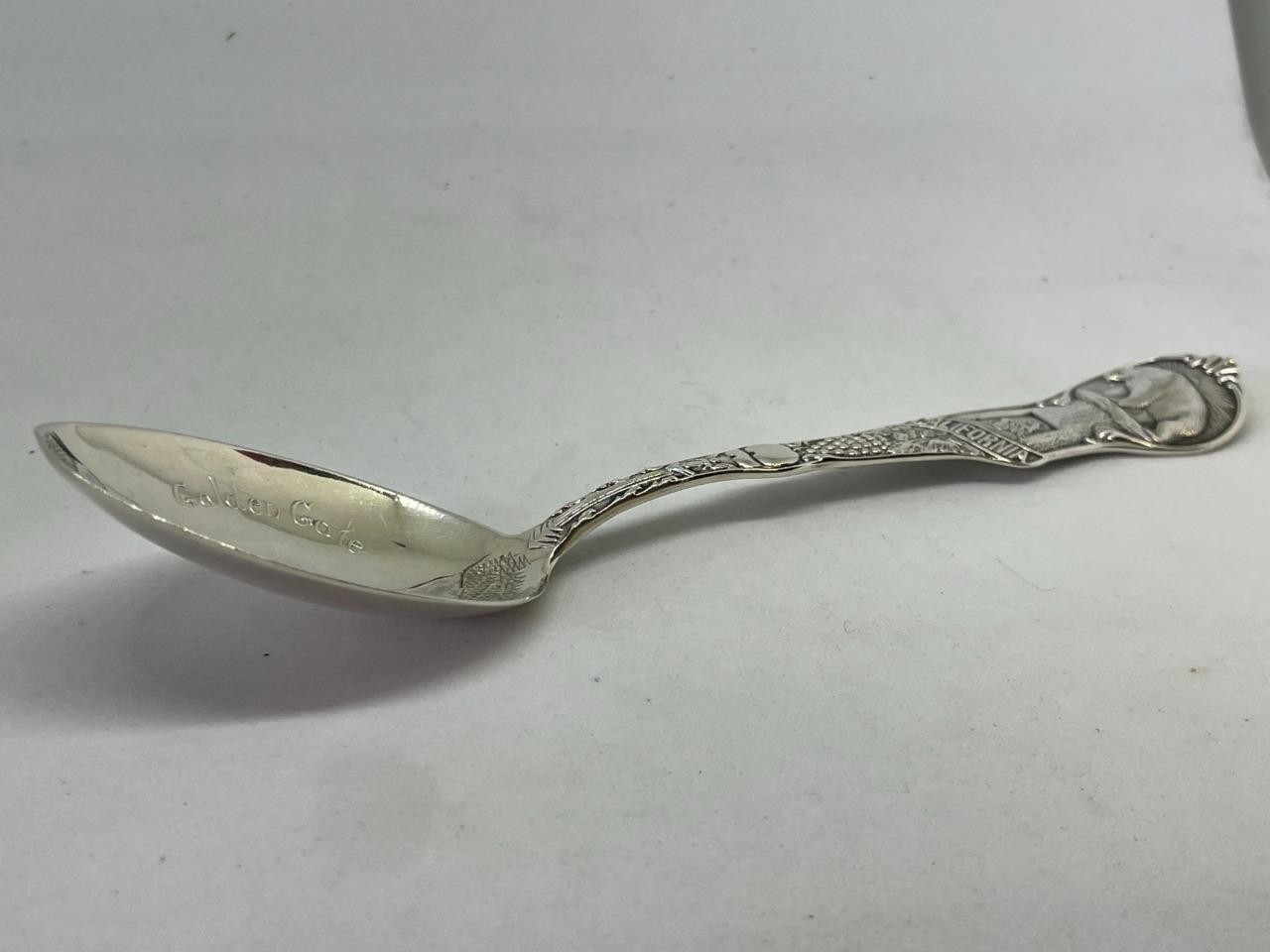 VINTAGE MECHANICS STERLING, GOLDEN GATE SAN FRANCISCO, CA. SPOON  "H"   