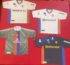 4 Mini Maillots Cartonnage )) OL Olympique Lyonnais 2001/2002