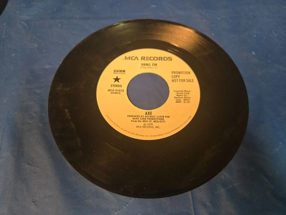 Axe – Hang On - 7" HARD ROCK VINYL SINGLE - Image 2 of 3