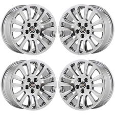 18" Cadillac CTS coupe Bright Chrome wheels rims Factory OEM GM 4669 4673