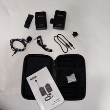 BOYA BY-CWM1 Tested Microphone Transmitter/Receiver with manual and Case. Works
