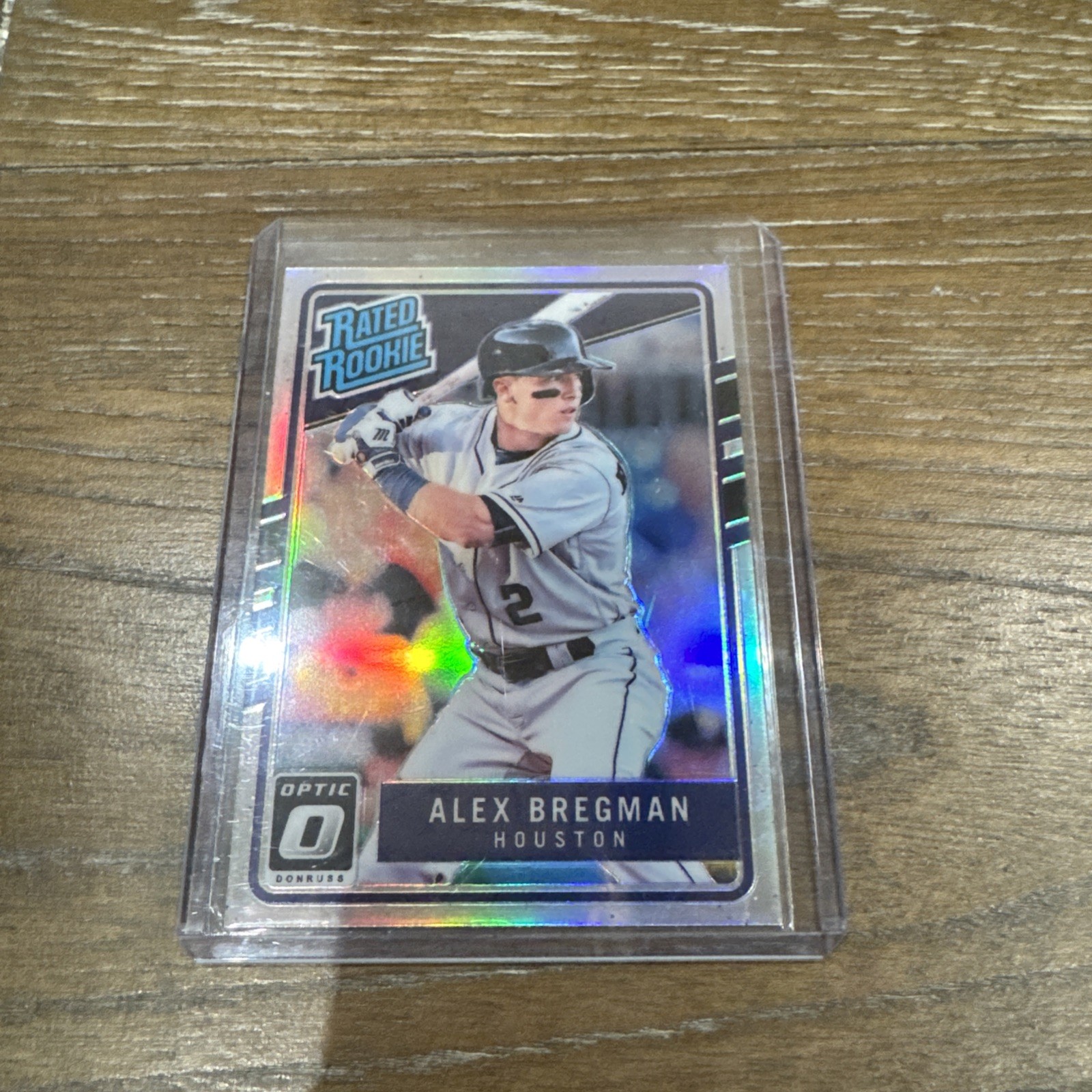 2017 Panini Donruss Optic Rated Rookie Silver Holo Prizm Alex Bregman #43 Astros