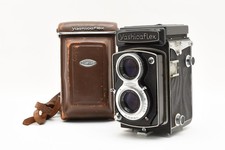  Exc 3 w/Case Yashicaflex New A TLR Film Camera Yashikor 80mm f3.5 Japan