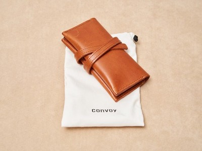 Convoy Co Duo Terracotta Tan Nappa Leather Watch Travel Storage Pouch Roll Case