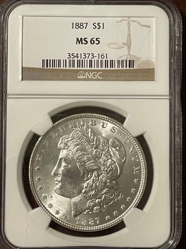 1887 $1 MS65 NGC Morgan Dollar