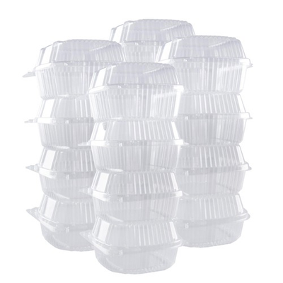 #ad #ad Polystyrene Hinged Lid Container 6 Inch Wide x 3.1 Inch High for Mini Cake Pa... $26.47