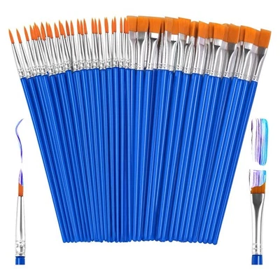 50-Teiliges Pinselset, Klein, Pinsel für Kinder, Feine Pinsel, Detailpinsel1364 - Bild 1 von 4