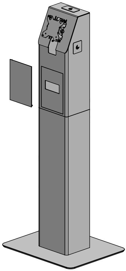 Ergonomic Solutions SPK400-02 Floor standing self service