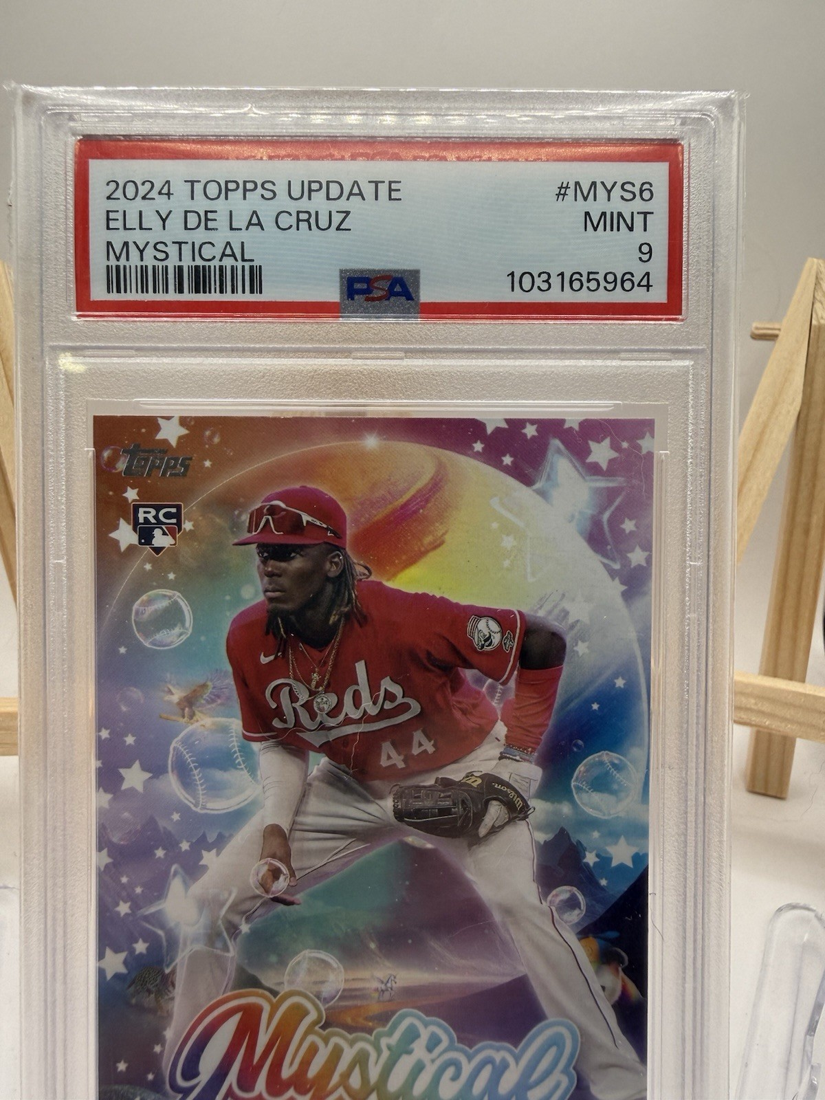 2024 Topps Update Mystical Elly De La Cruz #MYS-6 PSA 9 MINT Rookie RC view 4