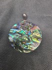 Sterling Silver Abalone Circle Pendant — photo 1
