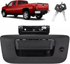 Tailgate Handle Kit, Tail Gate Bezel Lock For 07-14 Chevy Silverado GMC Sierra