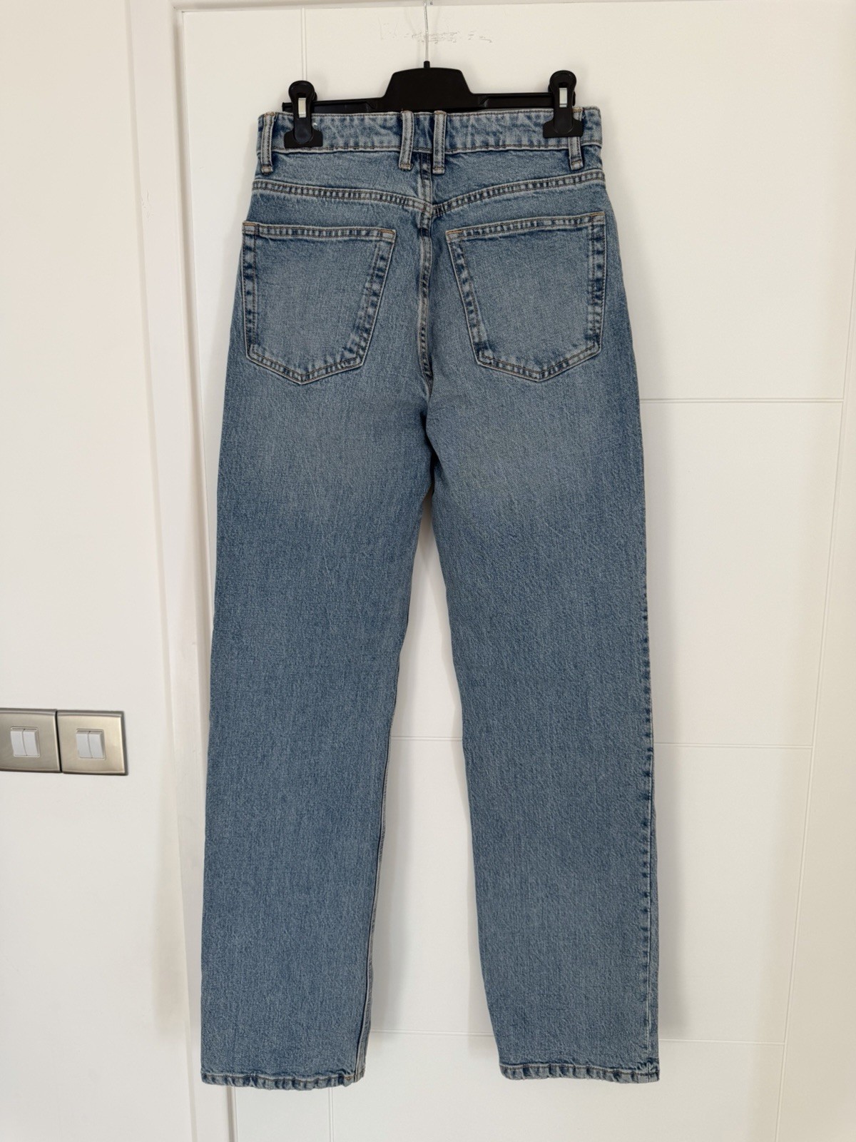 Zara BNWT High Waisted Straight Leg Jeans Size 8 RRP £27.99 image 6