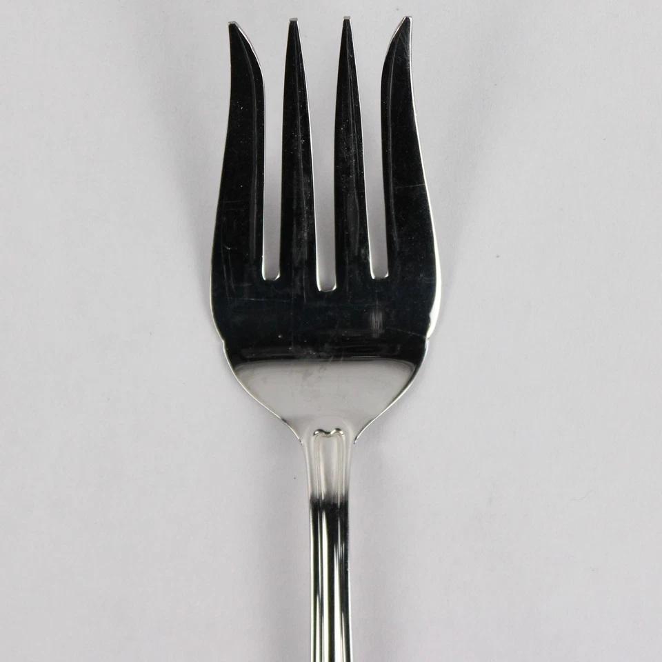 Gorham Monet Glossy Stainless Steel 8.75" Cold Meat Serving Fork - Image 3 of 4